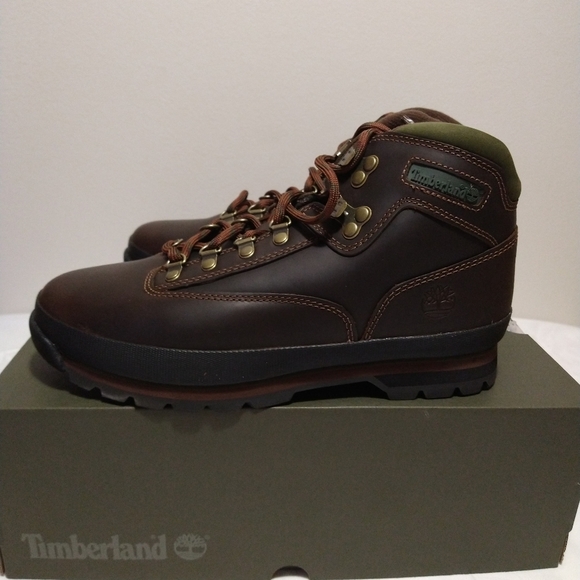 Timberland Euro Md Brown Leather Hiking Boots - Picture 12 of 14